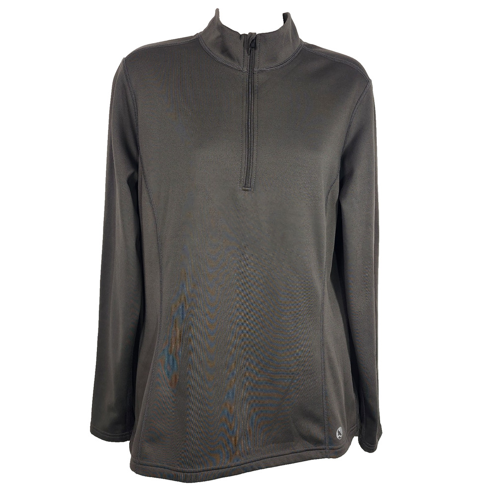 Guide Series Womens Pullover 1/4 Zip Sweatshirt Outdoor Athletic Charcoal Gray L